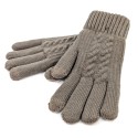 Mens Knitted Gloves - Khaki