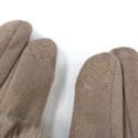 Super Fluffy Faux Fur Two in One Gloves - Mink Animal Print