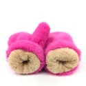 Faux Fur Mittens - Bright Pink