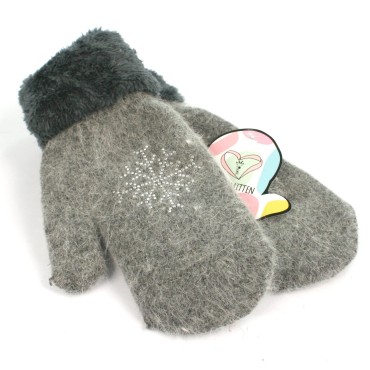 Mitten/Glove - Grey Snowflake Mitten/Glove - Grey Snowflake