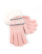 Fluffy Nordic Gloves - Pink Fluffy Nordic Gloves - Pink