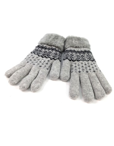 Fluffy Nordic Gloves - Grey Fluffy Nordic Gloves - Grey