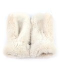 Faux Fur Mittens - Cream