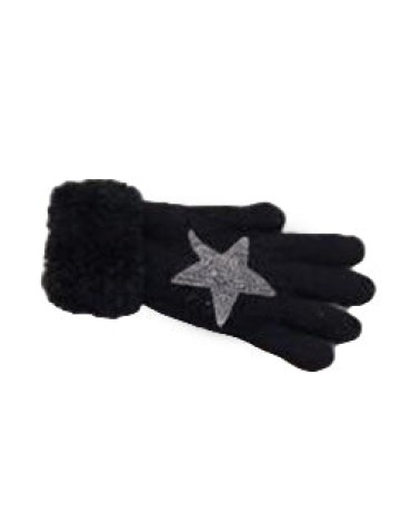 Fluffy Glove - Black Star Fluffy Glove - Black Star