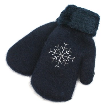 Mitten/Glove - Navy Blue Snowflake Mitten/Glove - Navy Blue Snowflake