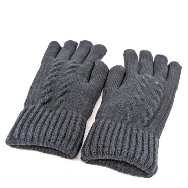 Mens Knitted Gloves - Navy Mens Knitted Gloves - Navy