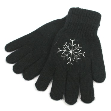 Glove - Black Snowflake Glove - Black Snowflake